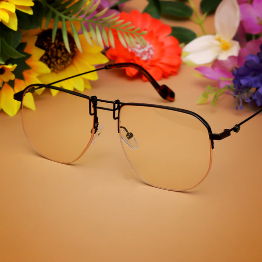 Ploy Black And Pink Retro Square Sunglasses