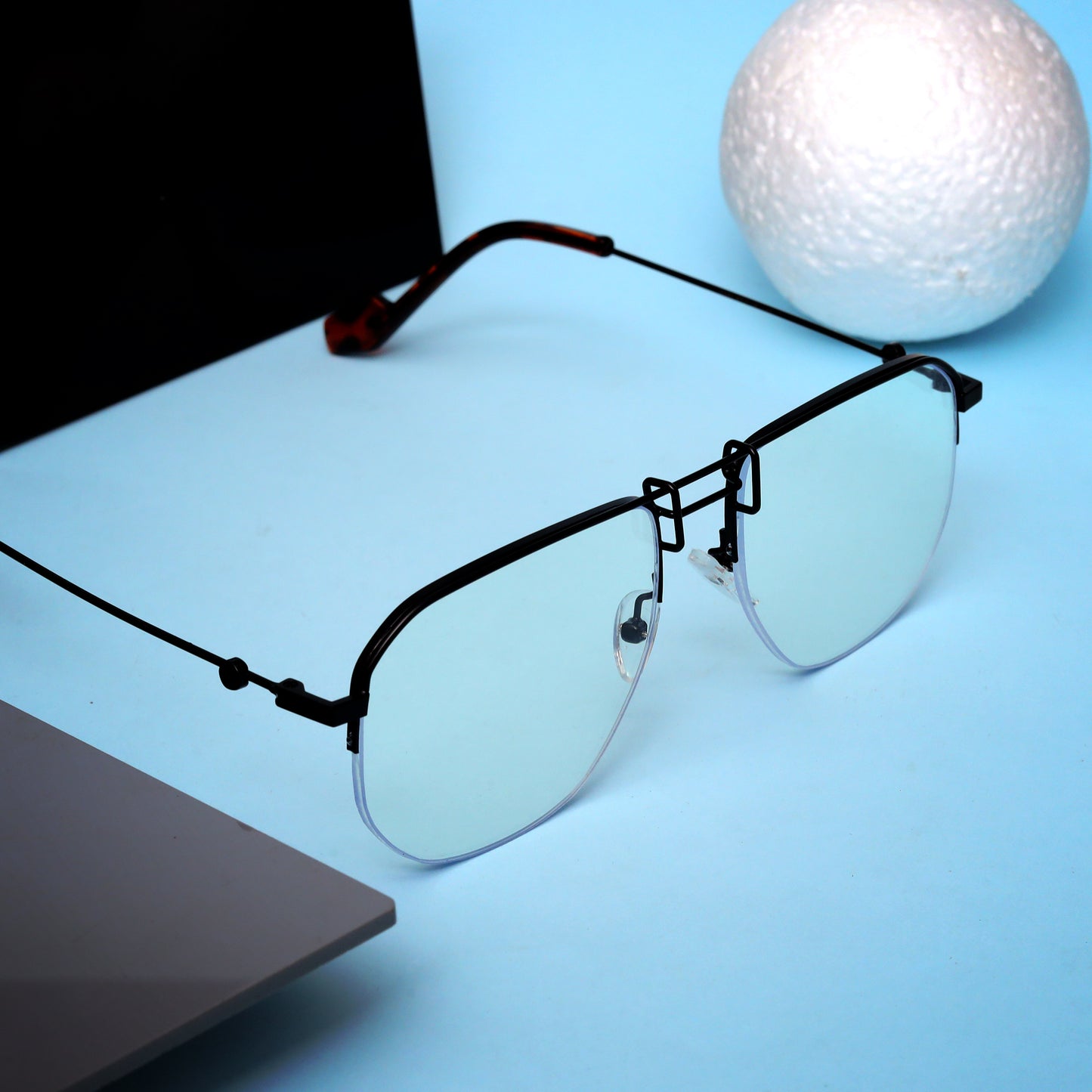 Ploy Black And Day Night Retro Square Sunglasses