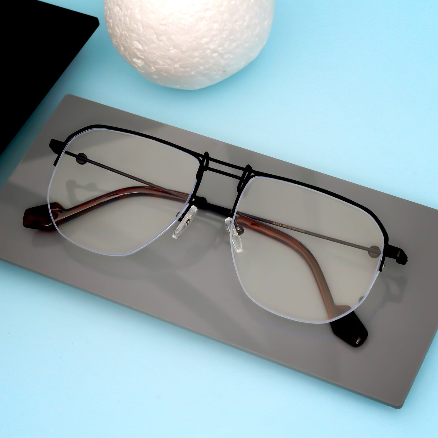 Ploy Black And Day Night Retro Square Sunglasses