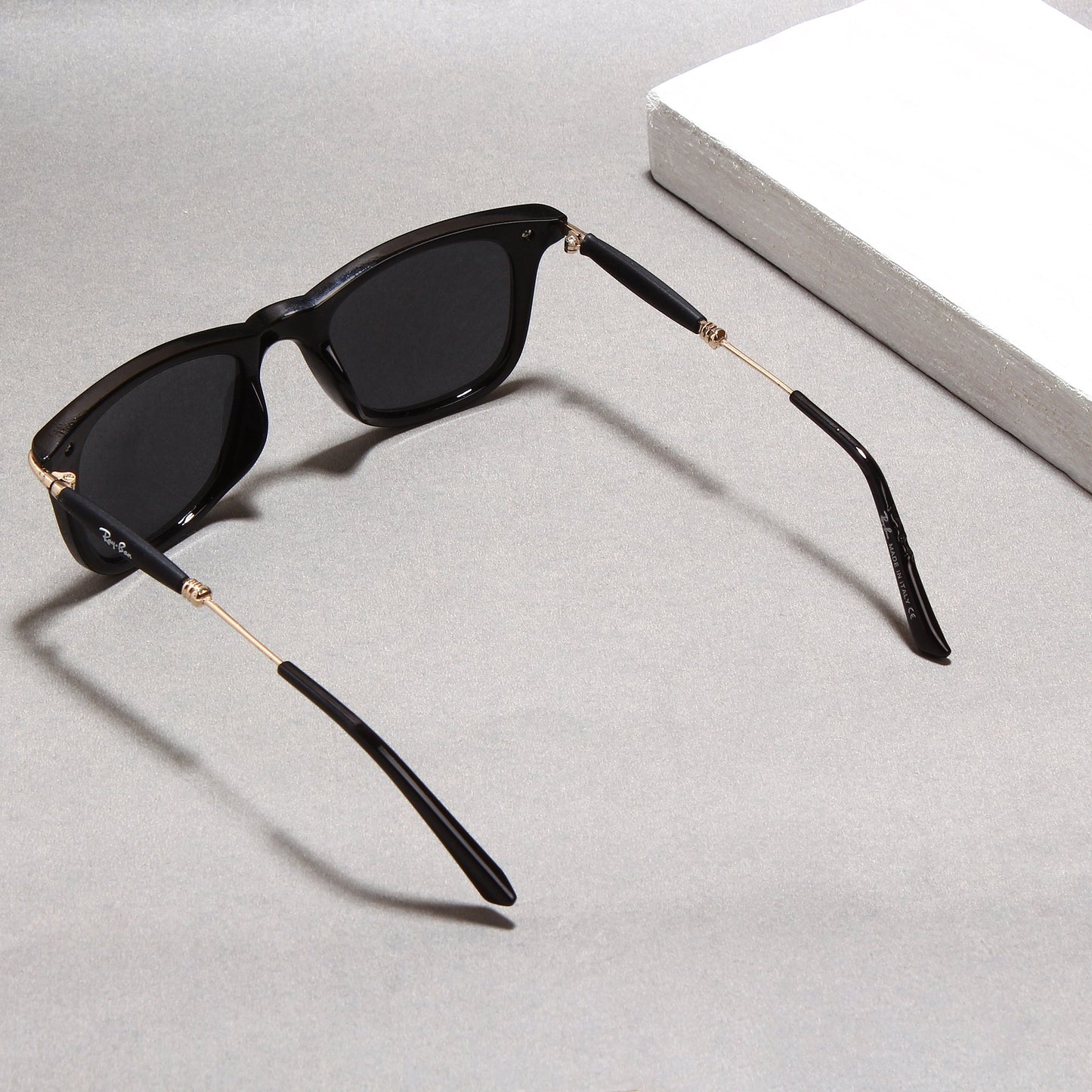 opera Black And black square sunglasses for men and women