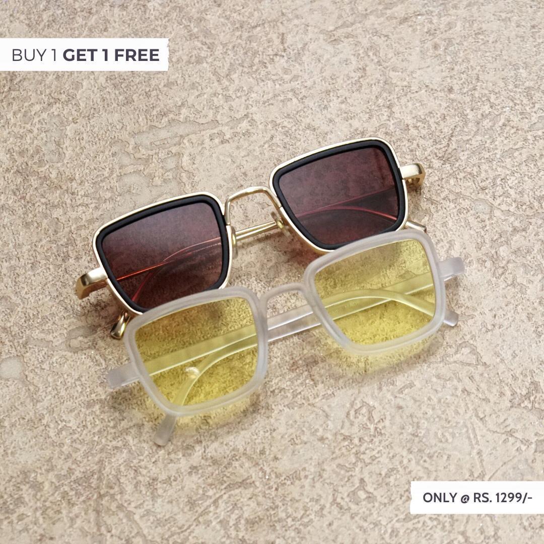 BUY ONE GET ONE FREE KABIR SINGH EXCLUSIVE COMBO SUNGLASSES