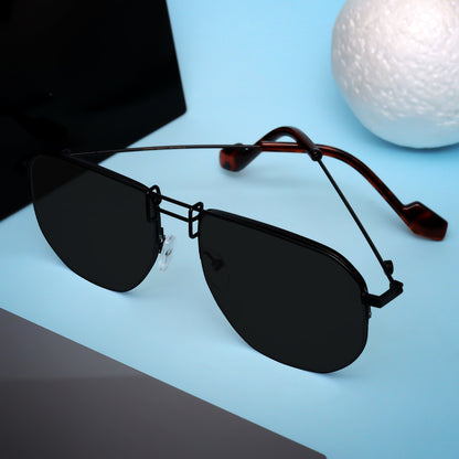 Lx New Classic Black And Black Unisex Sunglasses