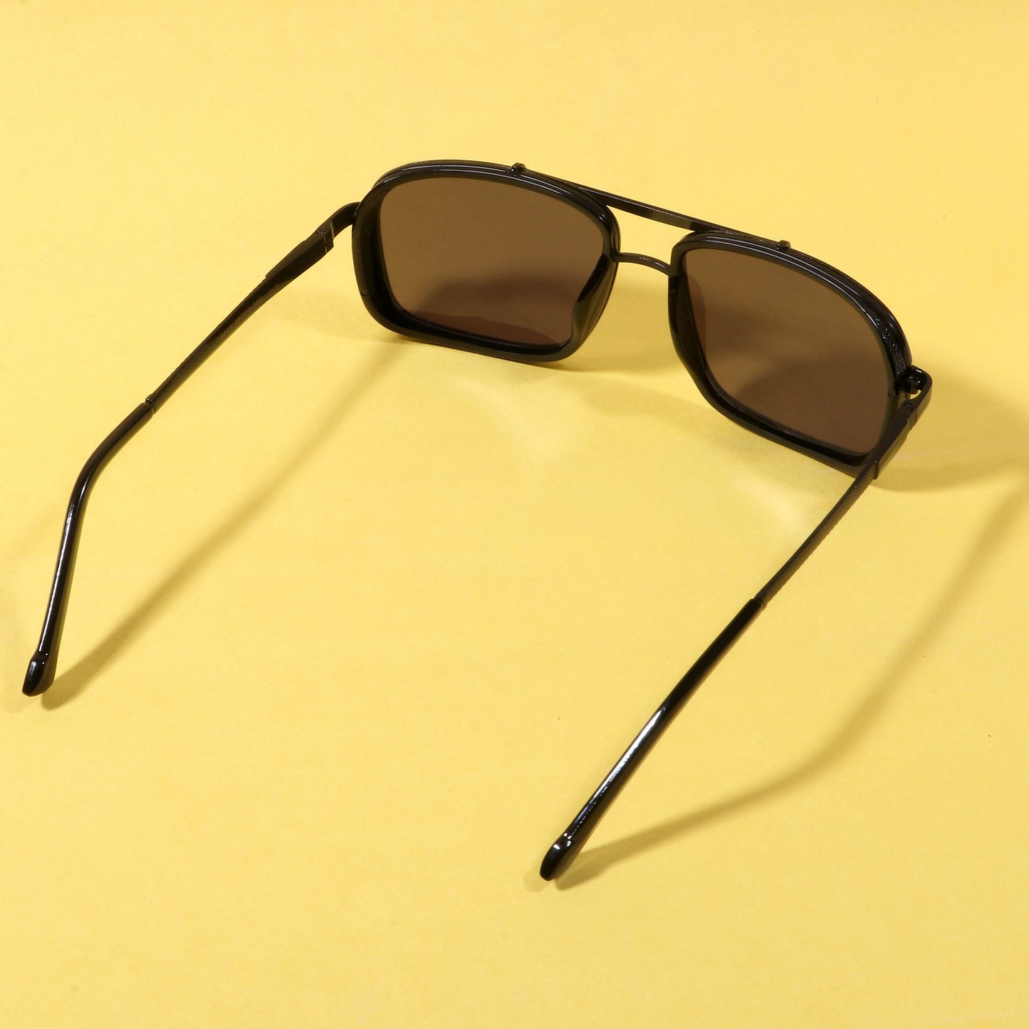 classy york Black And black Edition Rectangular Sunglasses
