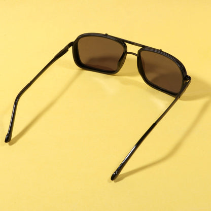 classy york Black And black Edition Rectangular Sunglasses
